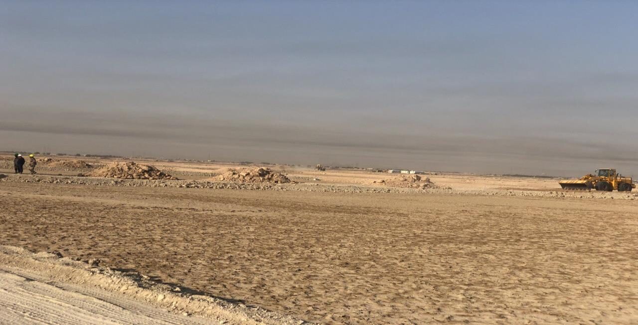 Bulk earthworks in progress